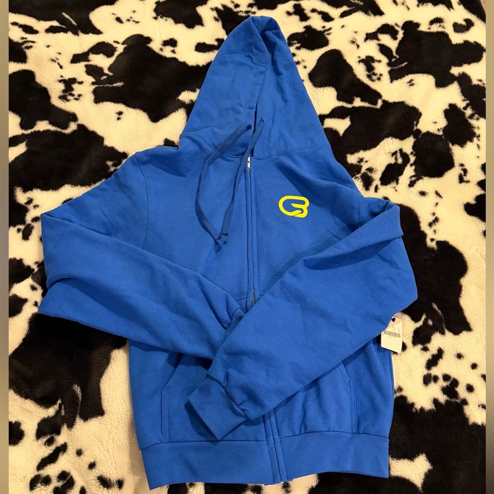 Cyclebar Royal Blue Unisex Zip Hoodie - Picture 3 of 3